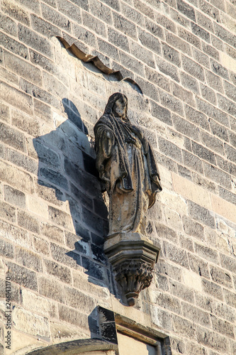 Portalfigur von der Kirche St. Jakob in Köthen (Sachsen-Anhalt)  photo