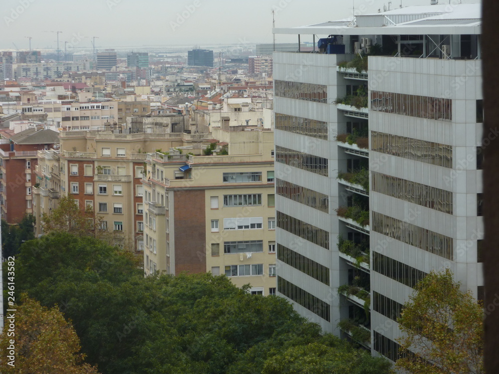 Barcelona buildings. Catalonia.Spain