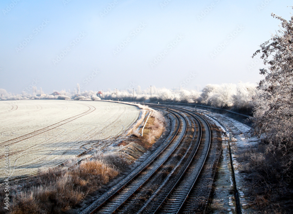 Schienen, Infrastruktur im Winter 
