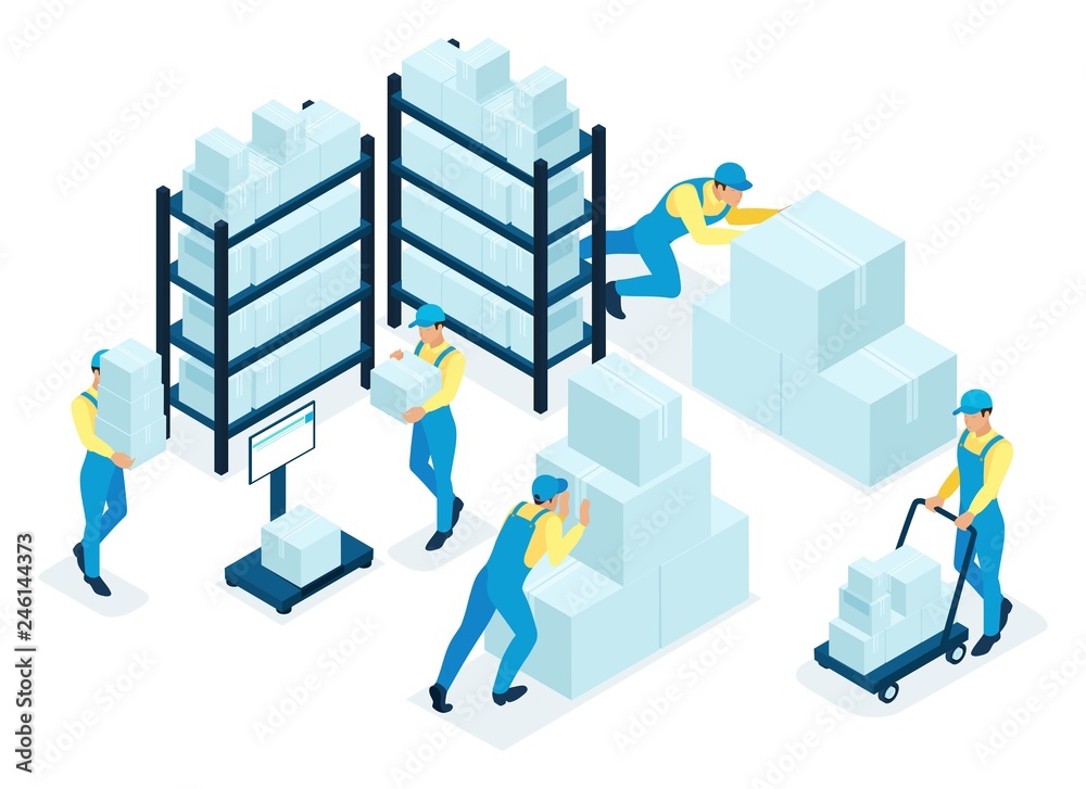 Isometric Concept for Warehouse