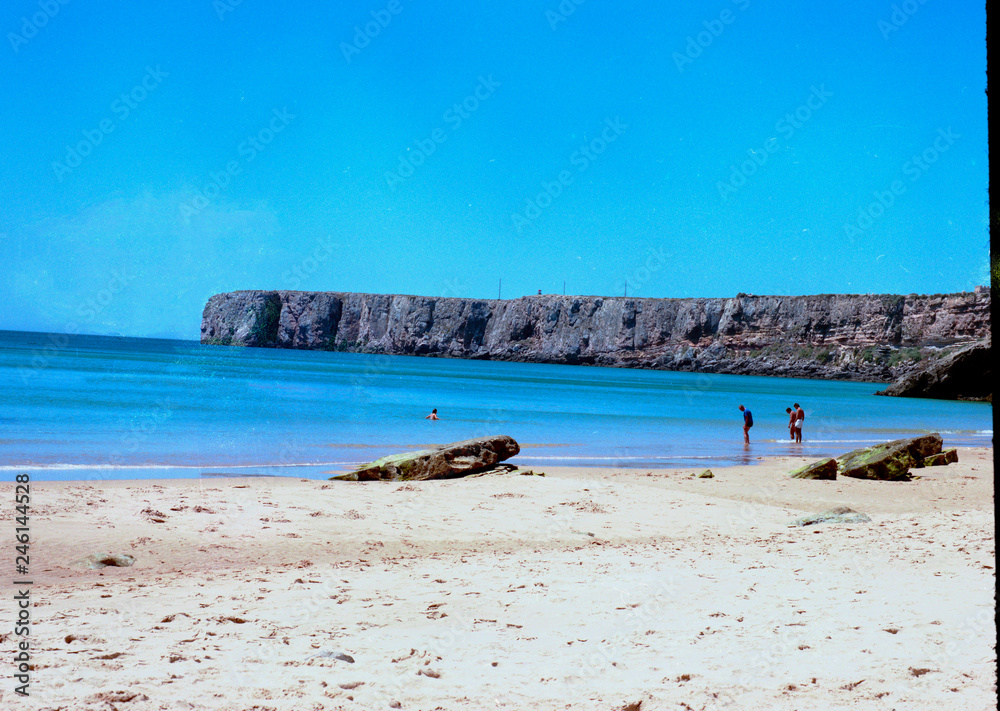 beach and sea in Algarve, Portugal
