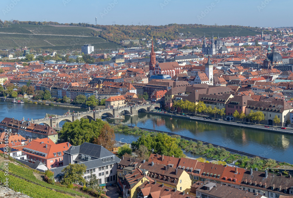 Obraz premium Wuerzburg in Bavaria