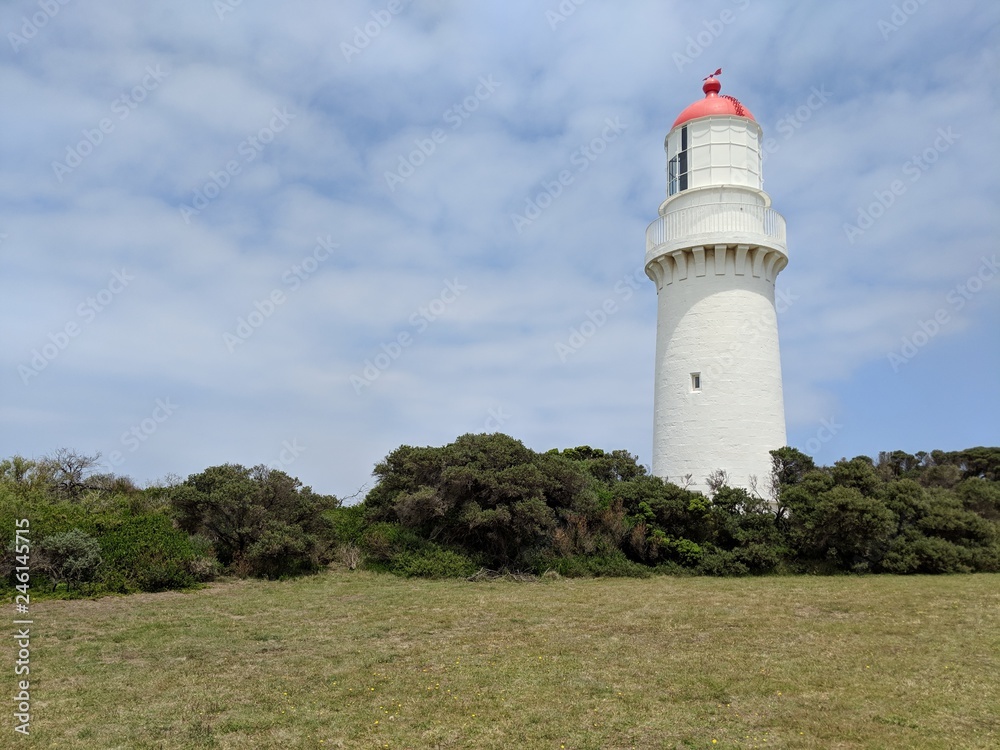 Cape Schank Lighthouse, located in southern Victoria, Australia