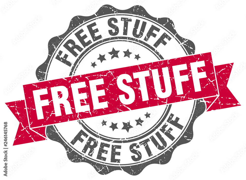 Obraz premium free stuff stamp. sign. seal