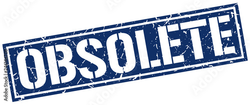 obsolete square grunge stamp