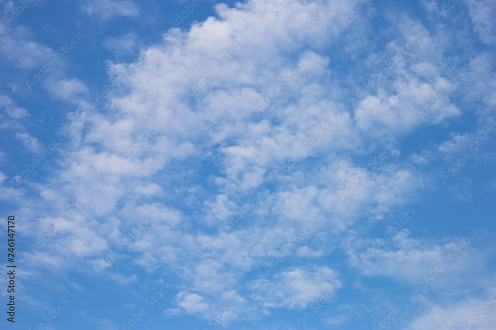 Blue sky background with cloud.