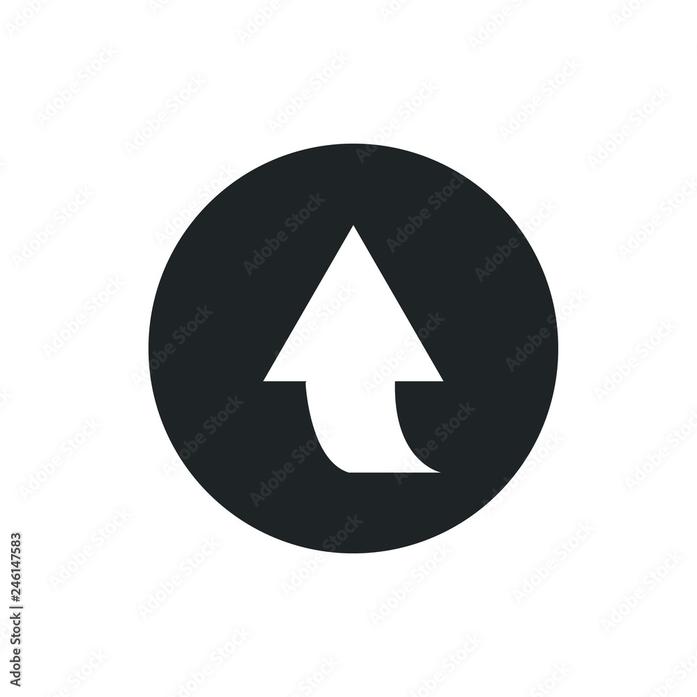 Simple black icon on white background. Repeat icon. Vector illustration web design element. Simple black icon on white background. Repeat icon. Vector illustration web design element.