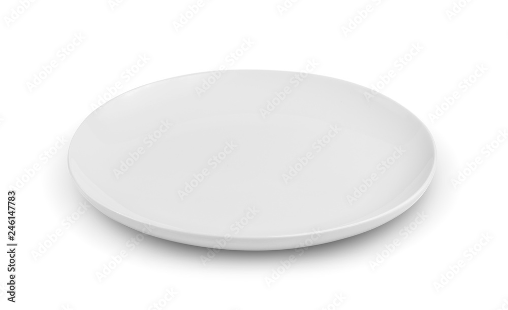 Empty plate isolated on a white background Empty plate isolated on a white background