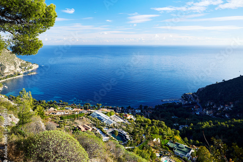 Εκτύπωση καμβά Nice city coastline from top view
