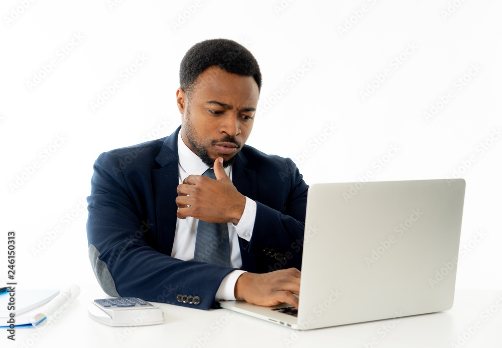 Portrait of angry and frustrated businessman shouting at laptop desperate, overworked and stressed Portrait of angry and frustrated businessman shouting at laptop desperate, overworked and stressed