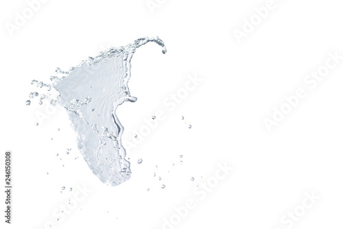 Water splash isolated on white background