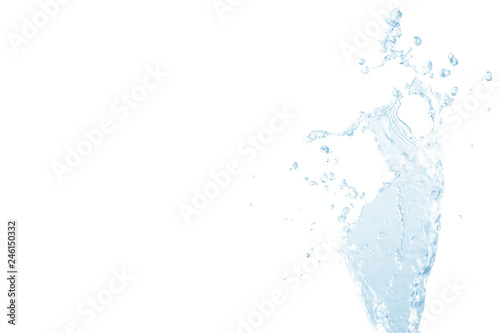 Water splash isolated on white background