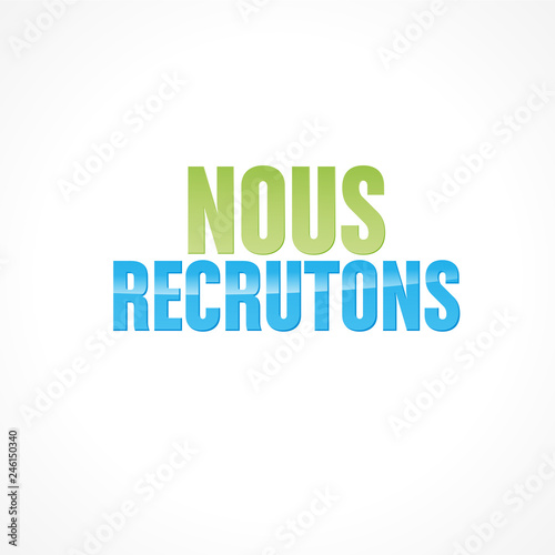 nous recrutons