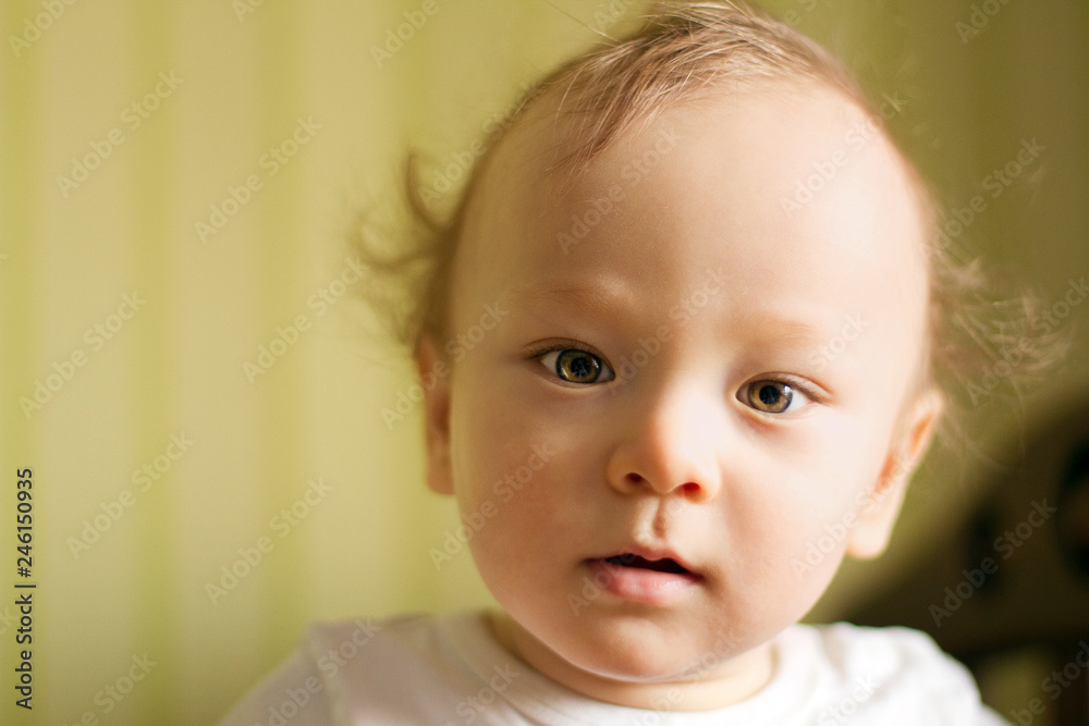 Little child looking at the camera Little child looking at the camera
