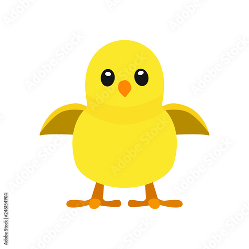 Baby chicken emoji vector