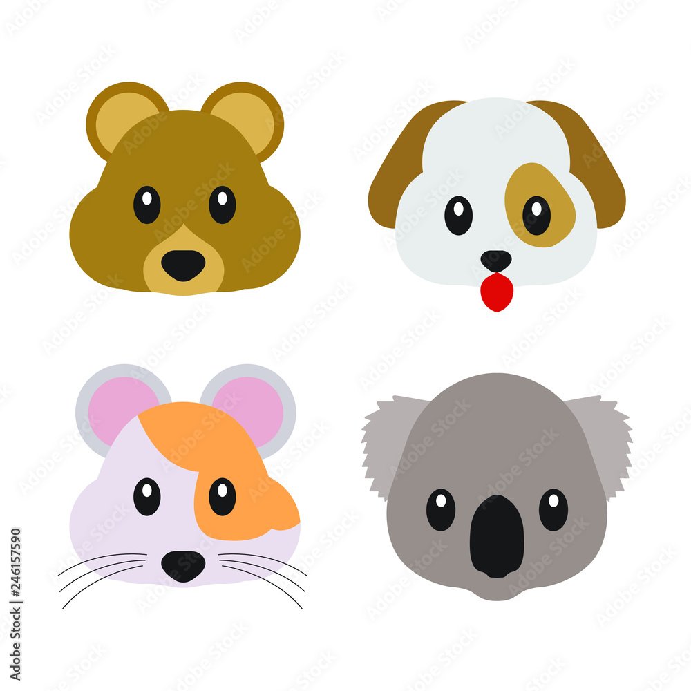 Set on animal emojis Set on animal emojis