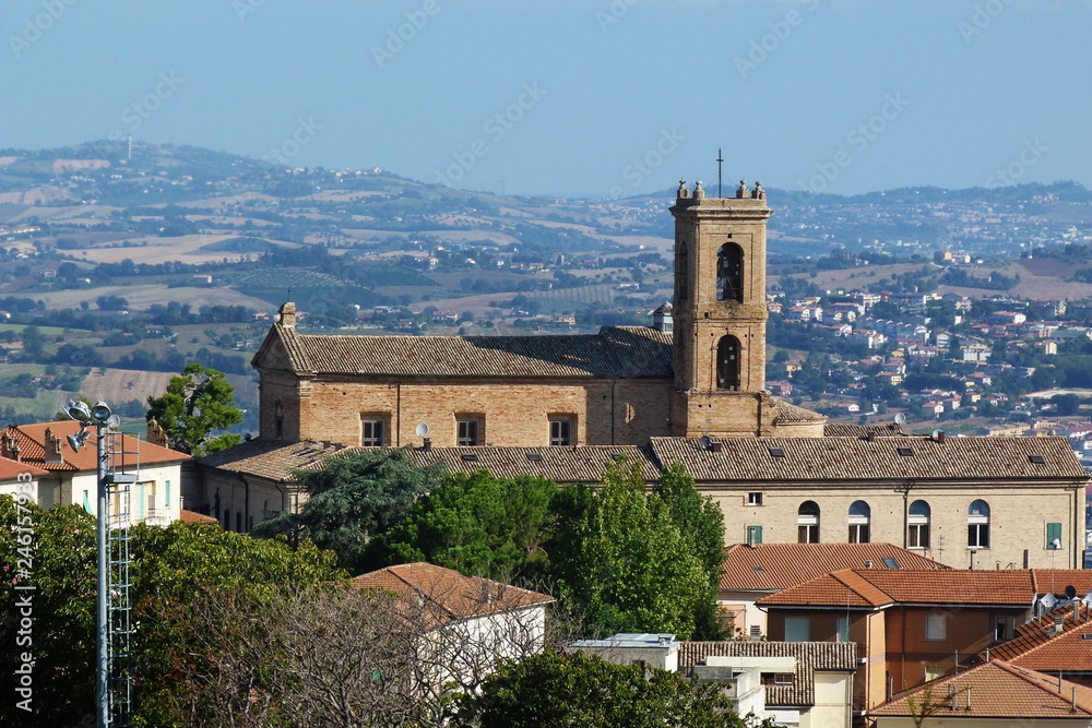 View of Recanati, Marche, Italy