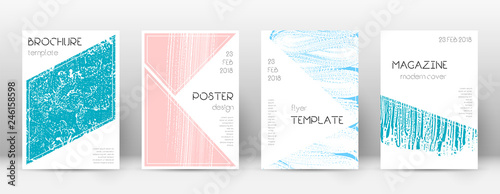 Cover page design template. Triangle brochure layo