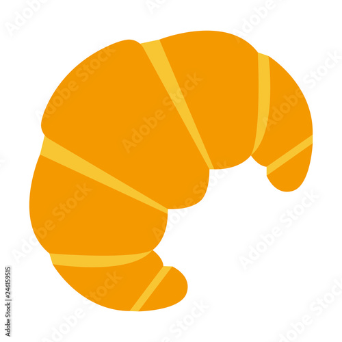 Croissant emoji vector