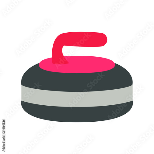 Curling emoji vector