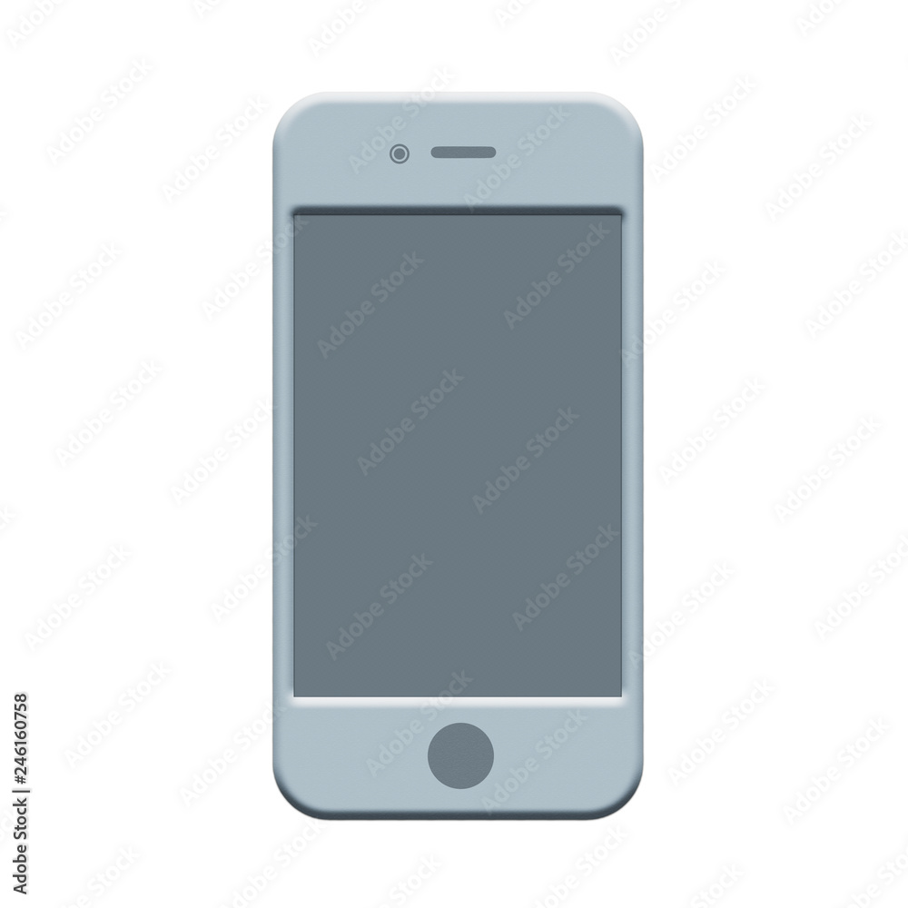 Smartphone, Mobile Phone Icon Isolated On White Background Smartphone, Mobile Phone Icon Isolated On White Background