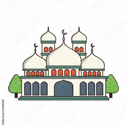 Isolated mosque vector illustration 