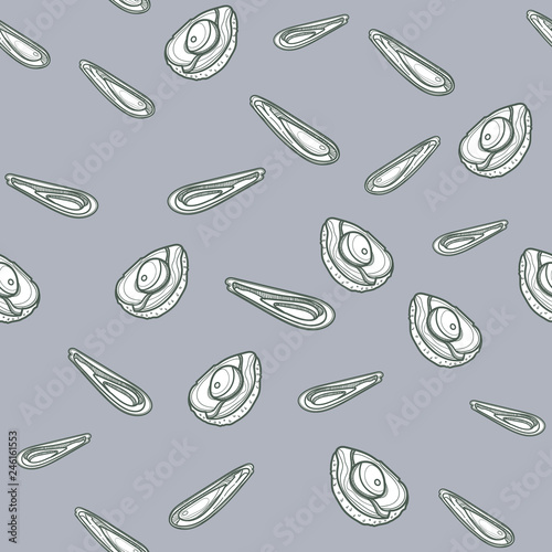 Avocado seamless pattern.