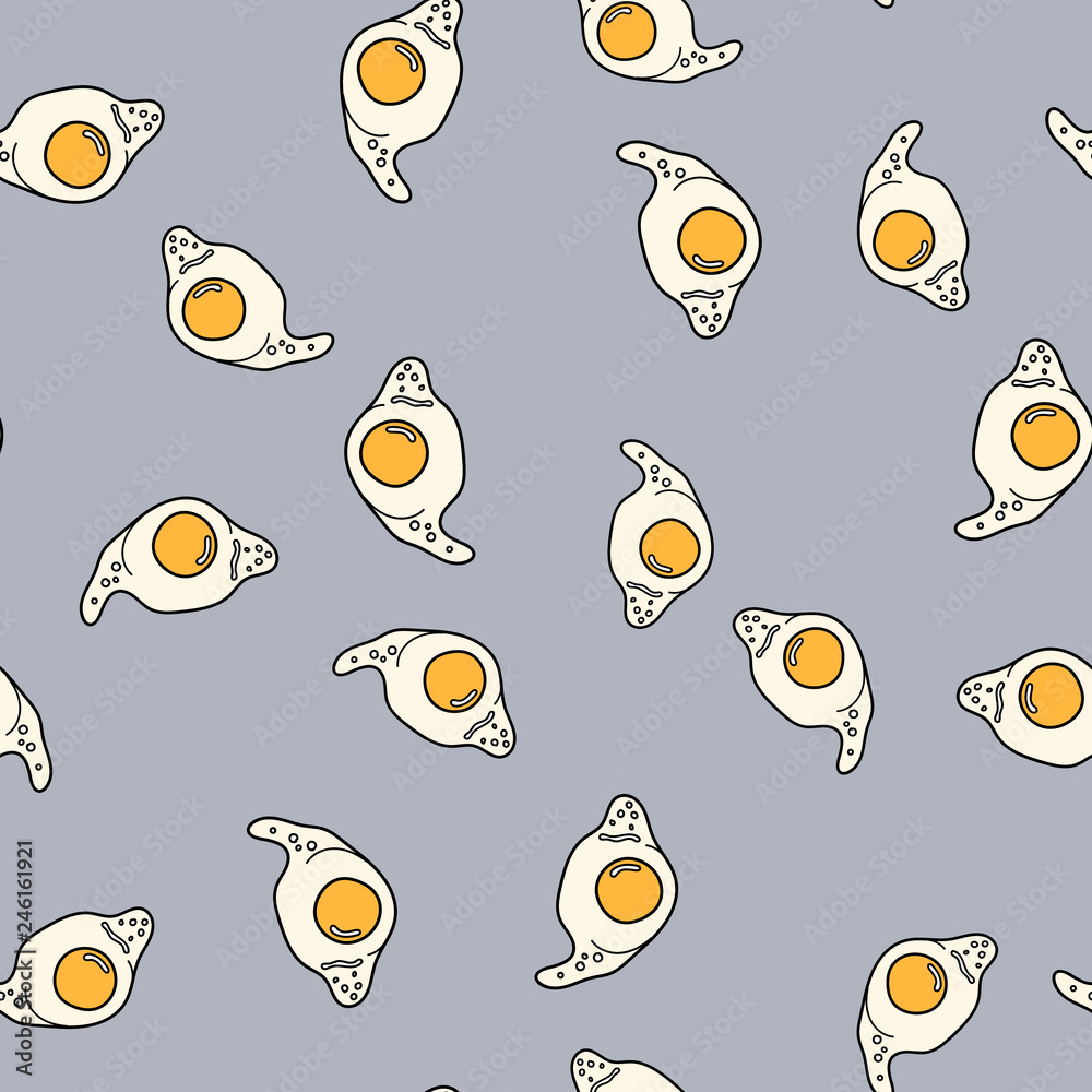 Egg seamless pattern.