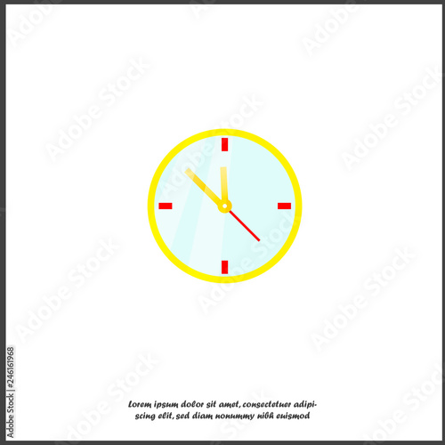 Free Download  Vector clock icon. The symbol of time on white isolated background. - GFXLoad