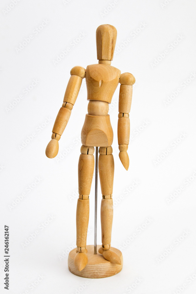 wooden dummy isolated