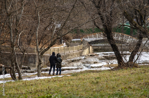 couple in love at the park winter © Олег Брусенцев
