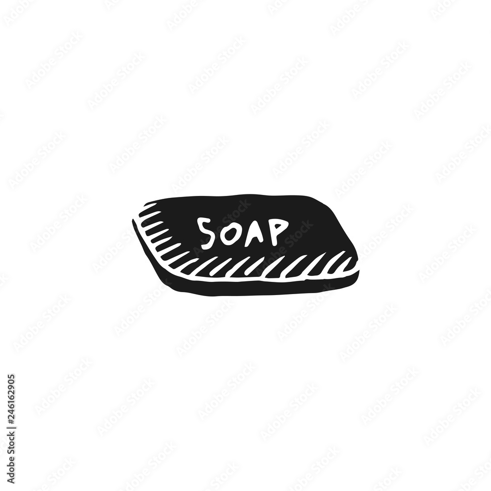 soap vector doodle sketch isolated on white background soap vector doodle sketch isolated on white background
