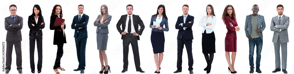group of successful business people isolated on white group of successful business people isolated on white