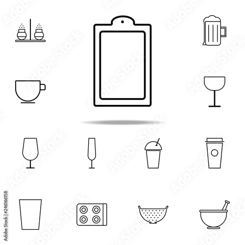 chopping board icon. kitchen icons universal set for web and mobile