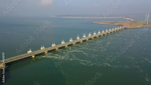 The Delta Works in Zeeland, The Netherlands protect against high water photo