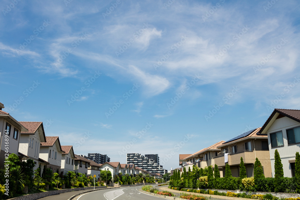 ニュータウンの風景 Stock Photo Adobe Stock