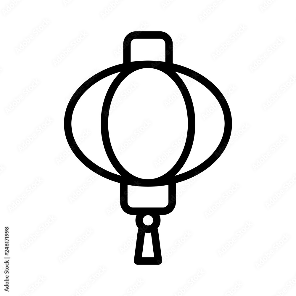 Fototapeta premium Lampion icon