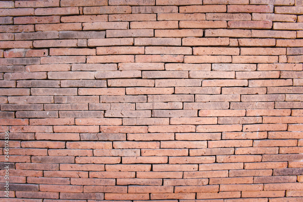 Old brown brick wall natural seamless patterns texture abstract in horizontal for background Old brown brick wall natural seamless patterns texture abstract in horizontal for background