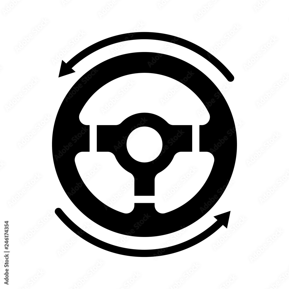 Steering car icon Steering car icon