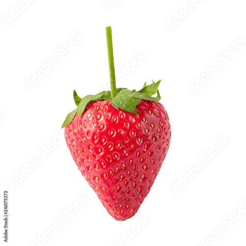 Fresh strawberries isolated over a white background