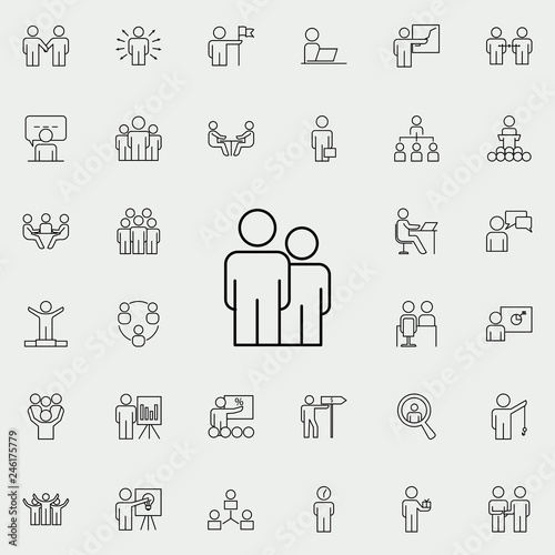 employees icon. Business Organisation icons universal set for web and mobile