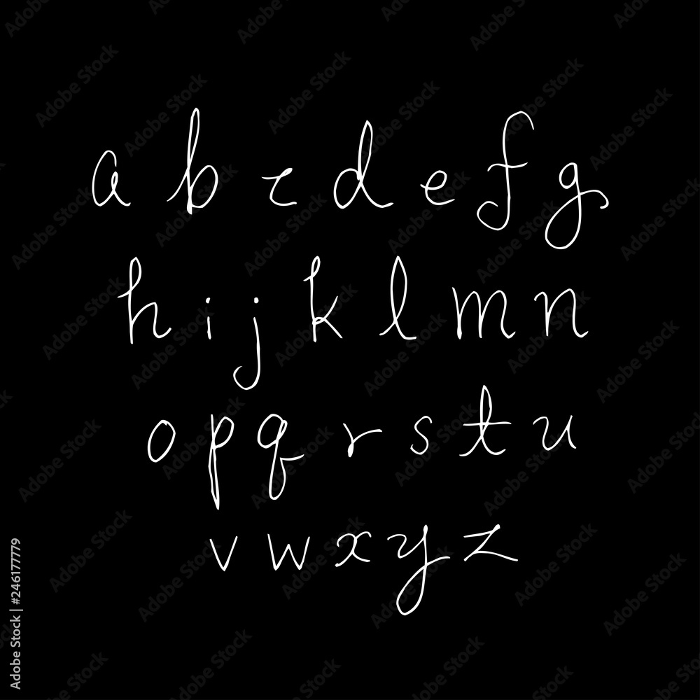 알파벳 / 손으로 쓴 글씨체