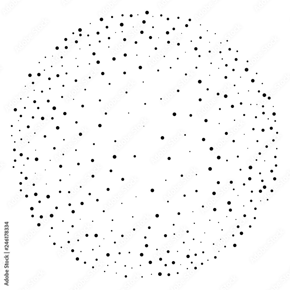 Elegant pattern with black polka dots of small and large scale. Elegant pattern with black polka dots of small and large scale.