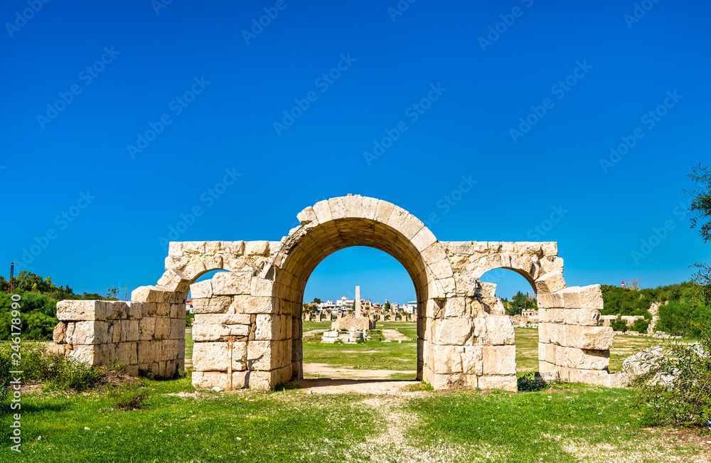Ancient hippodrome in Tyre, Lebanon