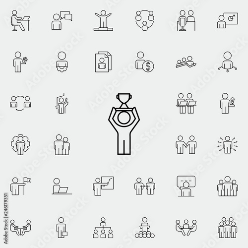 employee of the year icon. Business Organisation icons universal set for web and mobile