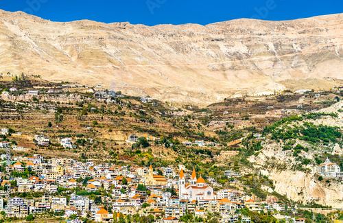 View of Bsharri town in the Qadisha Valley, Lebanon © Leonid Andronov