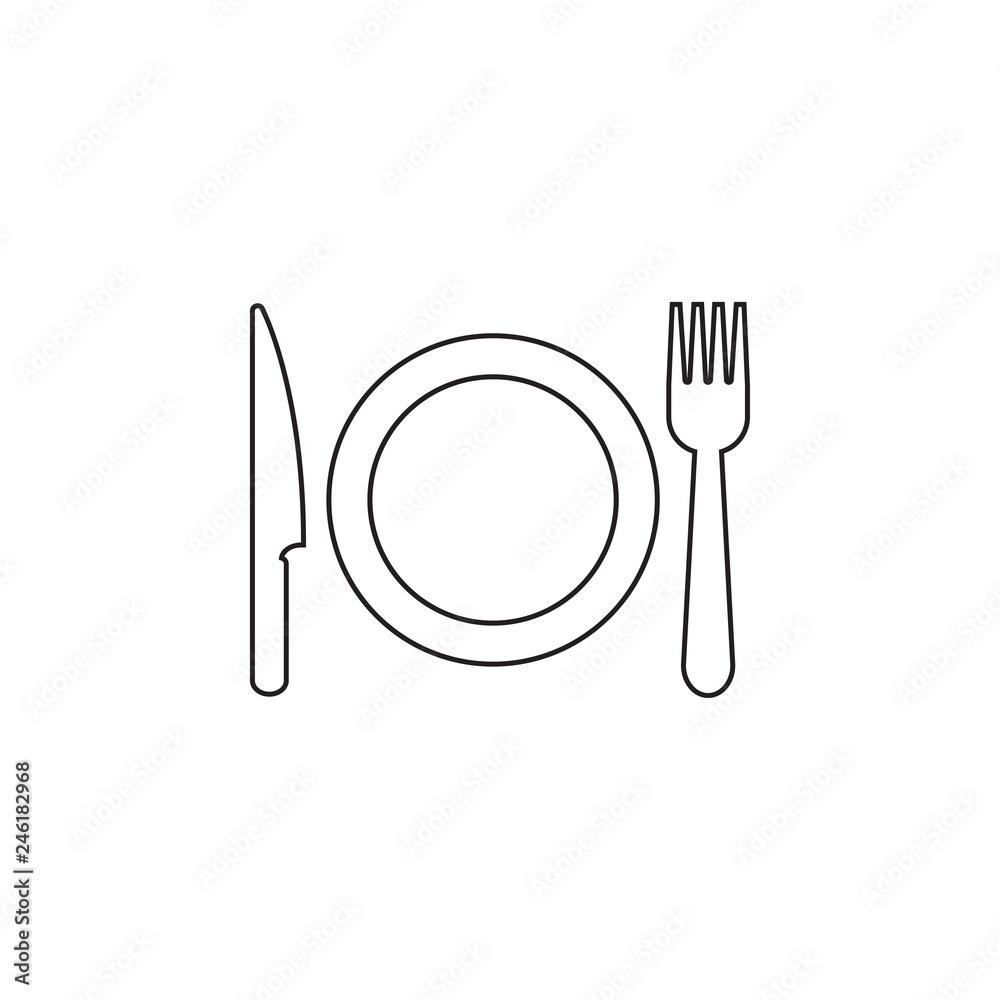 Utensil icon graphic design template vector Utensil icon graphic design template vector