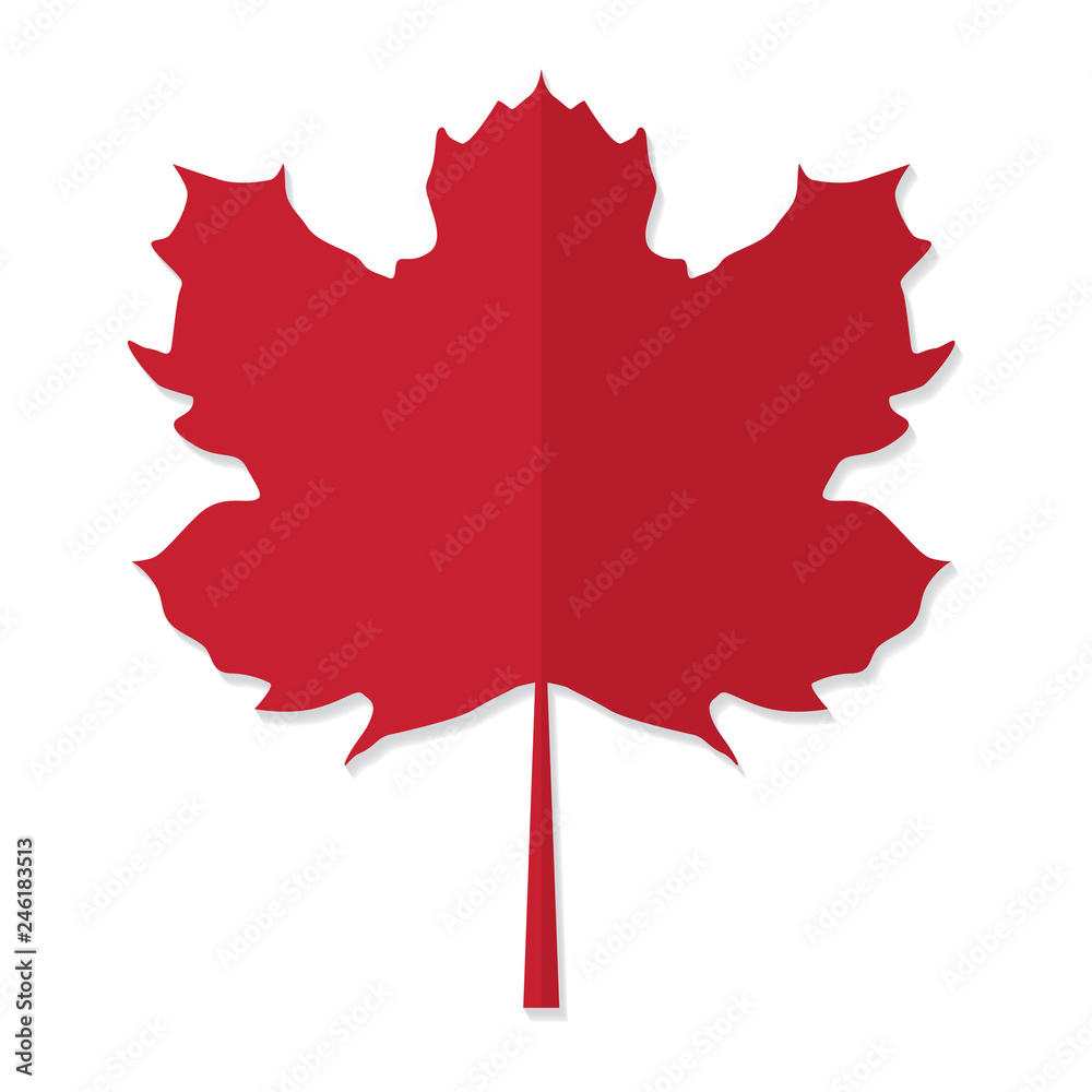 red maple leaf icon- vector illustration red maple leaf icon- vector illustration