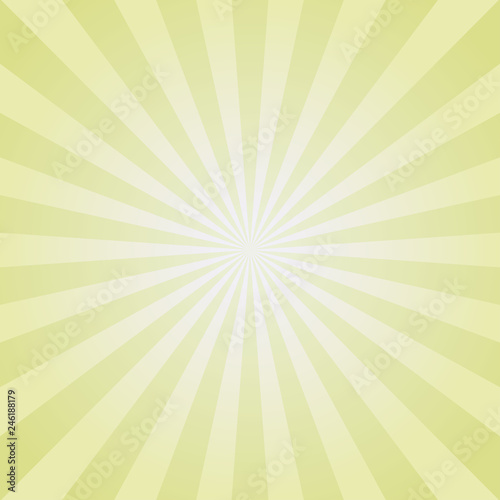 Sunlight abstract background. Yellow and white color burst background. Vector illustration. Sun beam ray