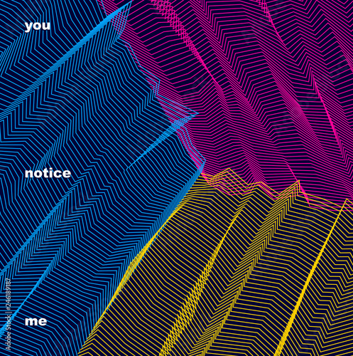 Vector surreal illusion art for design, line art 3d dimensional textured inner space, hallucinogen drug trip theme. Fantastic psychedelic trendy modern op art, optical dimensional illusion.